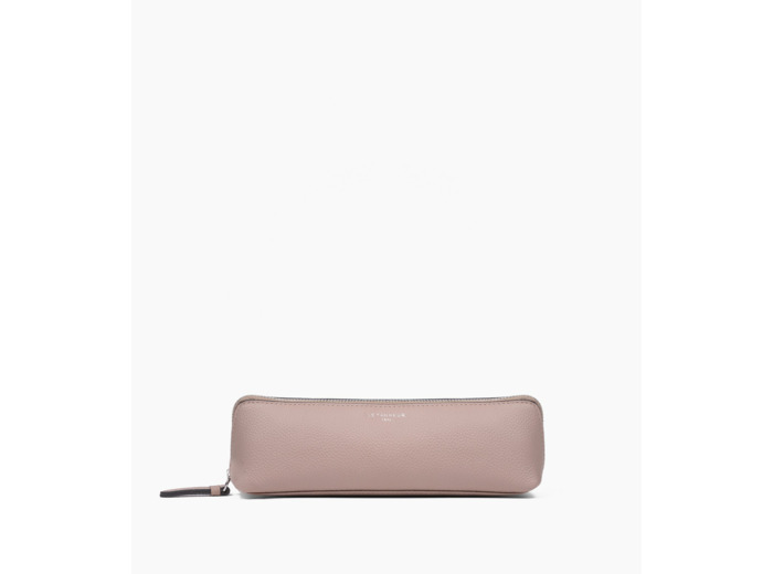 Trousse à stylos en cuir grainé