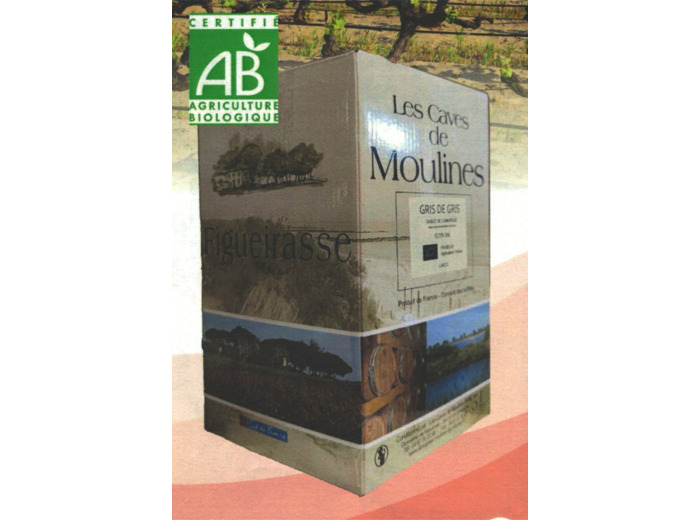 Fontaine  À Vin 5L - Gris De Gris Igp Camargue  Bio Domaine Figueirasse 5L