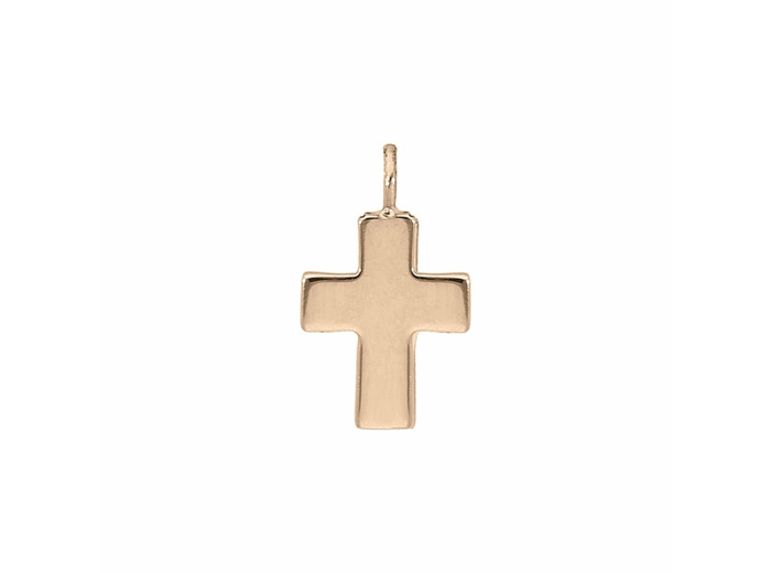 Pendentif Croix Gigi Clozeau en or rose