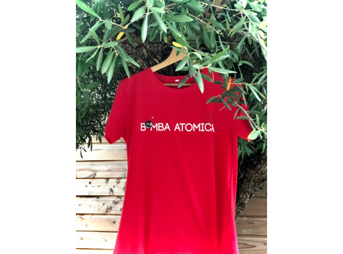 T-shirt (rossa) - BOMBA ATOMICA - by Casa Zanoni