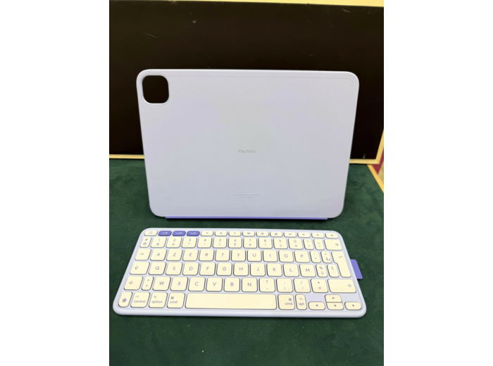 Logitech Keys - To - Go 2 - Clavier - couvercle intégré - sans fil - Bluetooth LE - AZERTY - Français - lilas