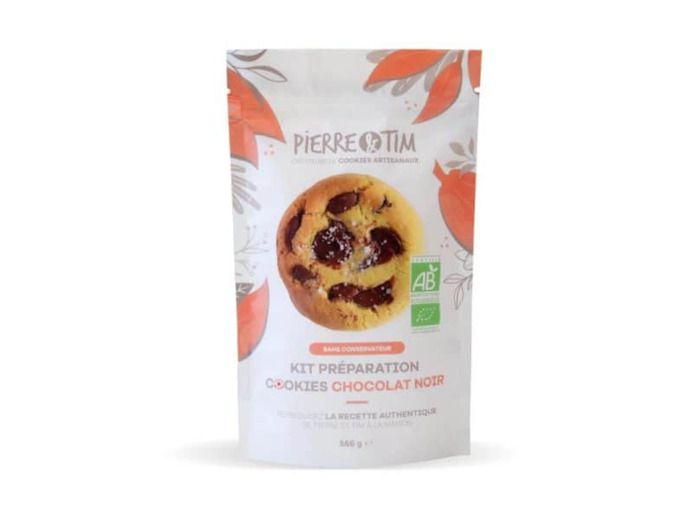 Kit préparation bio cookies chocolat noir fleur de sel