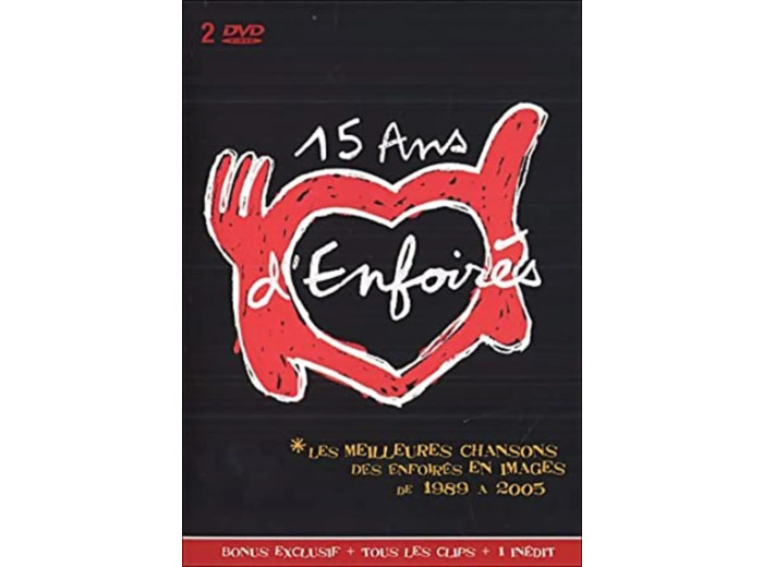 Dvd Les Enfoires : 15 ans d'enfoirés
