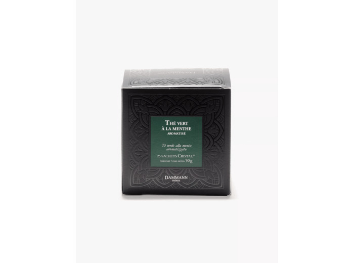 Thé vert à la menthe 25 sachets Cristal