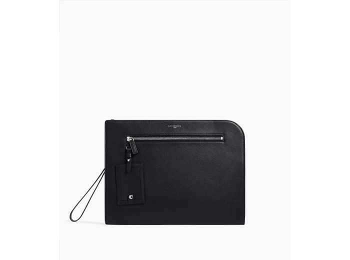 Pochette A4 Emile en cuir grainé