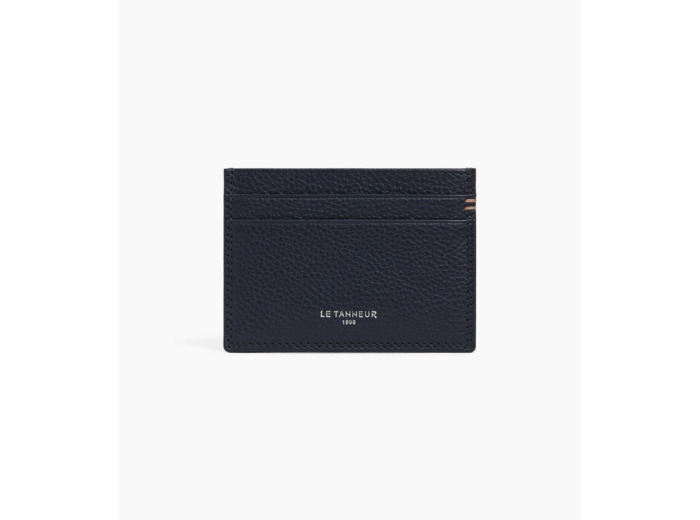 Porte cartes en cuir grainé