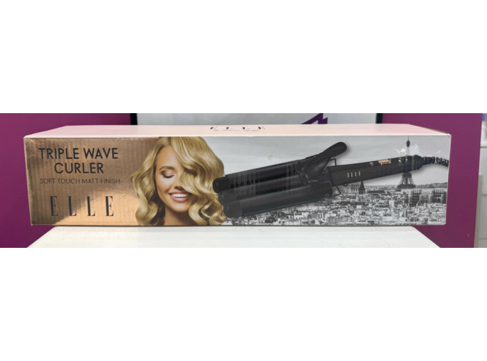 Fer à Boucler Triple Têtes / Boucleur ELLE (Triple wave curler)