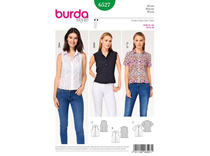 Burda Style – Patron Femme Blouse n°6527 du 34 au 46