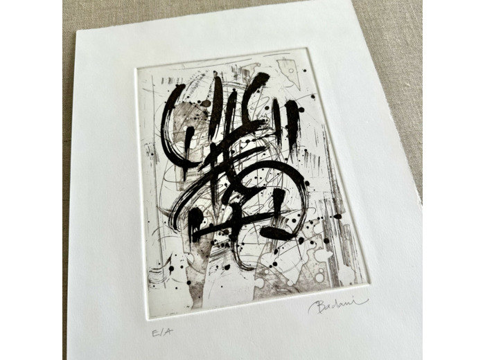 G230216 - Gravure à l'aquatinte et au sucre - 30x40 cm