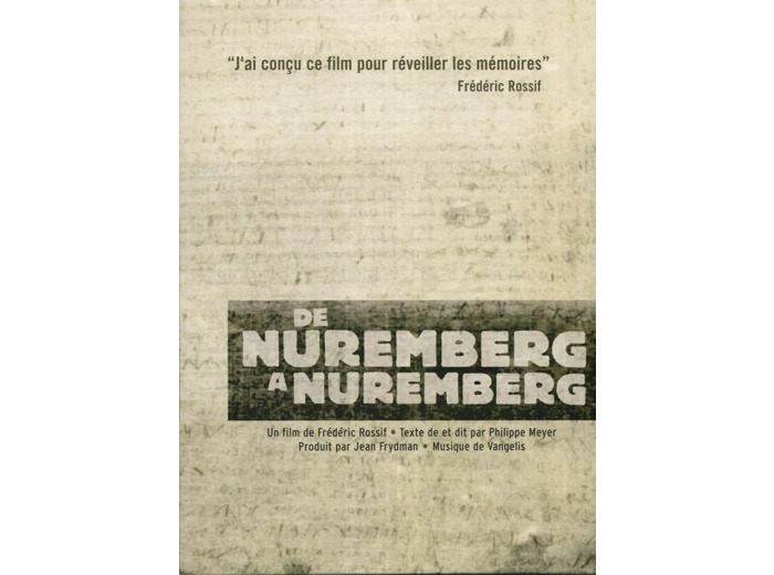 Dvd Nuremberg - Édition Digipack 3 DVD