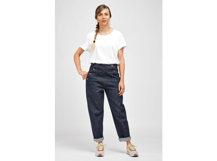 I Am Patterns - Patron Couture Femme Pantalon à Pont "I am Nout" de 36 à 46
