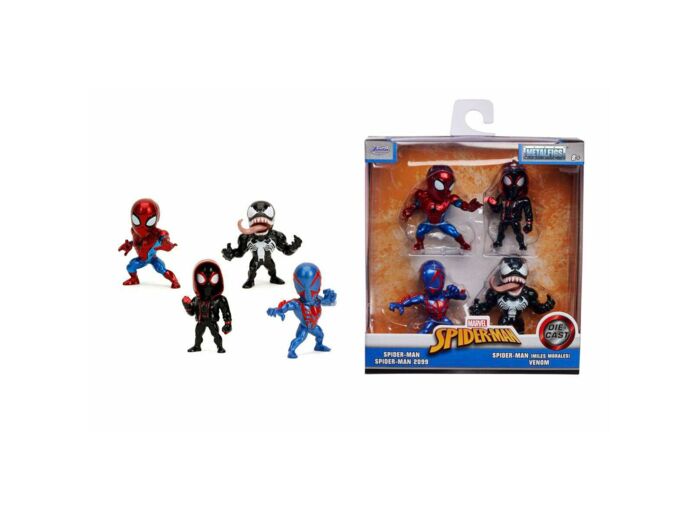 Figurine Marvel - Set 4 Pieces Spiderman - Métal - 6cm