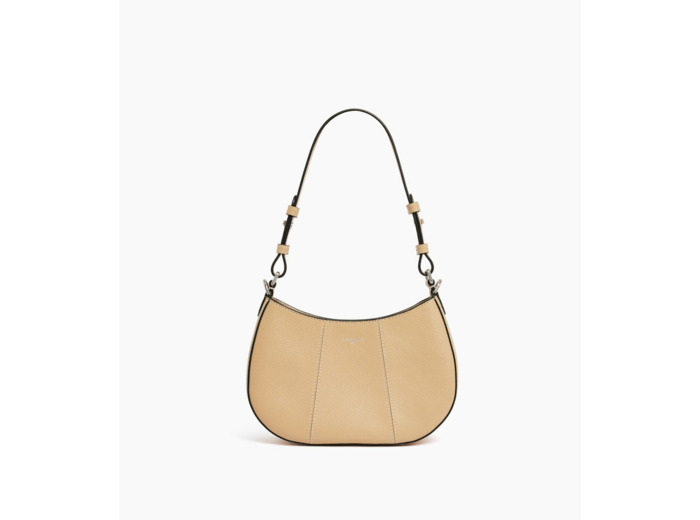 Petit sac demi-lune Juliette en cuir grainé