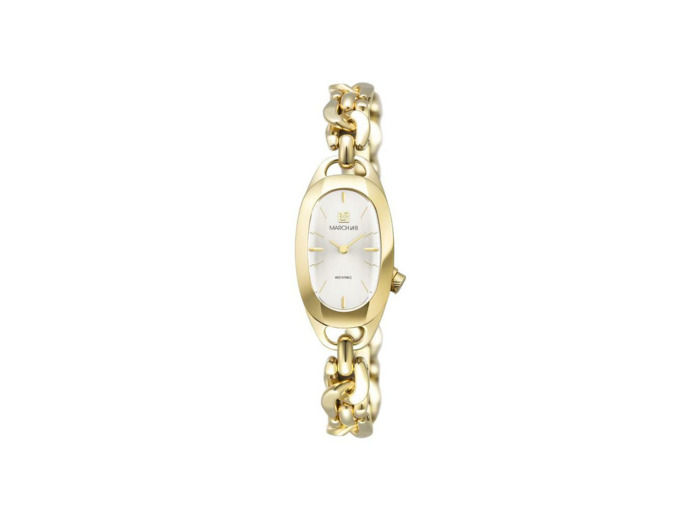 Montre MARCH LA.B OBLONGUE ELECTRIQUE 20 MM - CONTINENTAL - Gourmette Dorée