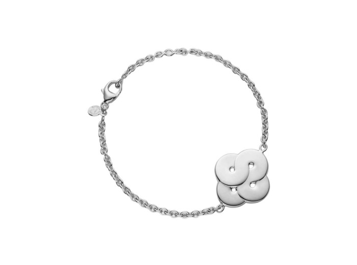 Bracelet Arthus Bertrand Enlacé en argent rhodié