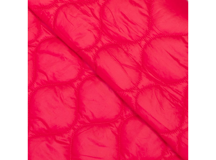 Sélection Coup de Coudre - Tissu Matelassé Déperlant Uni Magenta Viva