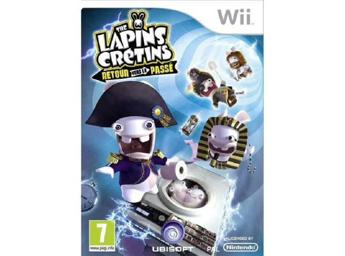 Jeu Wii The Lapins Cretins Retour Vers le Passe