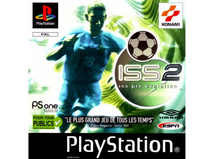 Jeu PS1 ISS Pro Evolution 2