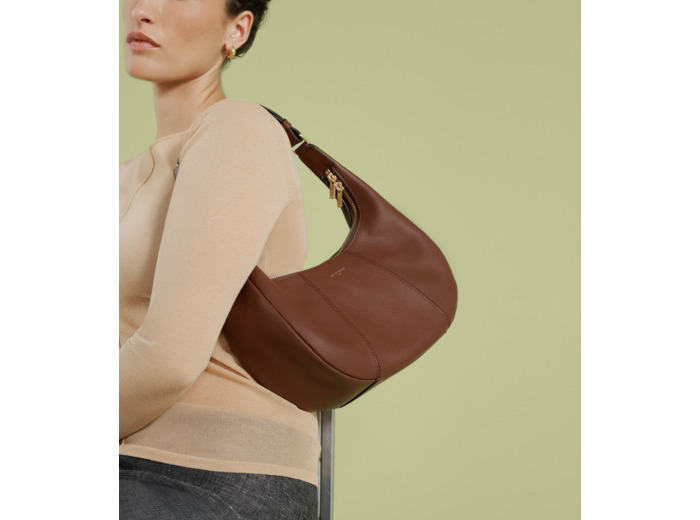 Petit sac hobo Juliette en cuir grainé