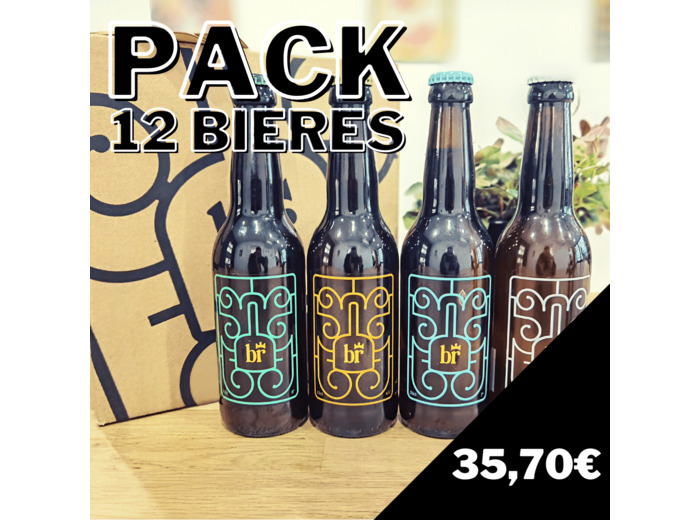 Pack 12 bières bio