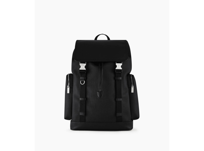 Sac à dos à rabat Maurice en toile enduite