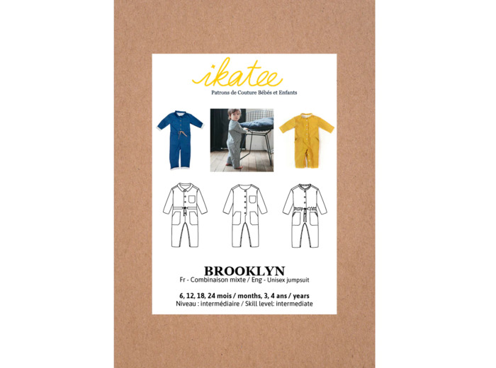 Ikatee – Patron Enfant Combi "Brooklyn" de 6 mois à 4 ans