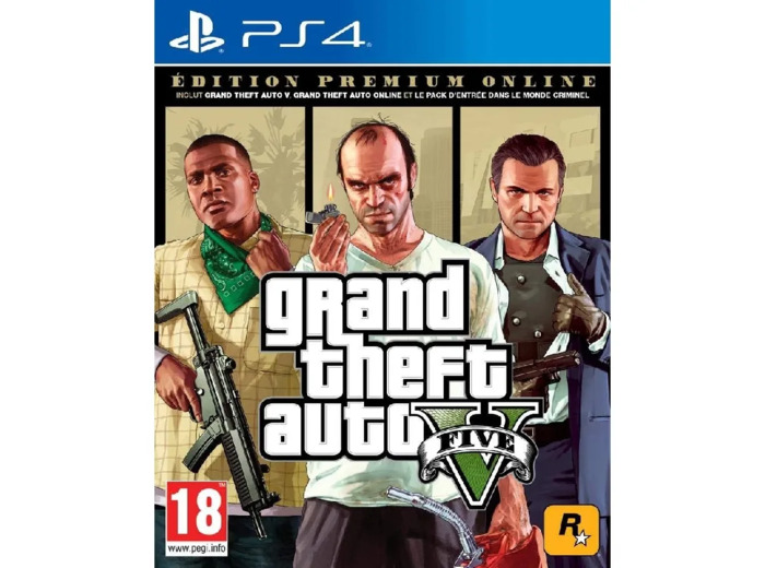 Jeu Ps4 Grand Theft Auto v Edition Premium Online Exclusivité Micromania