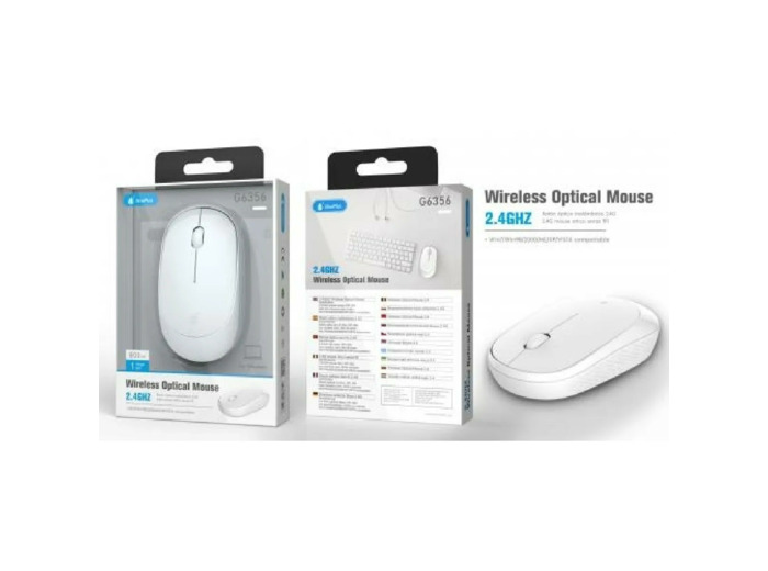 Souris sans fil - 2.4Ghz 800 DPI - G6356 - Blanc