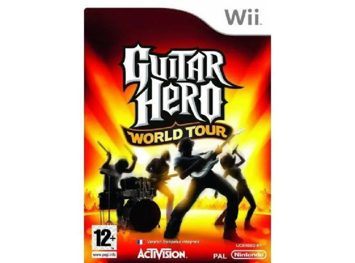 Jeu Wii Guitar Hero World Tour Guitare