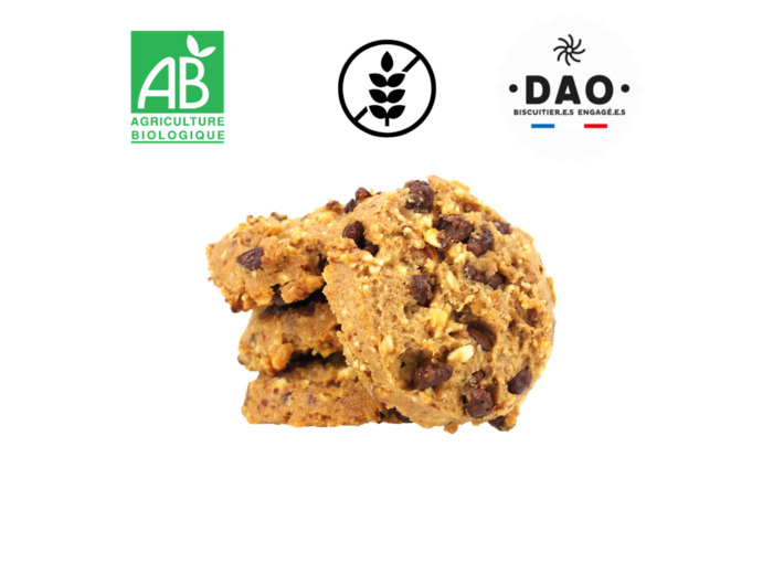 Cookies Choco-Noisettes sans gluten - 100g