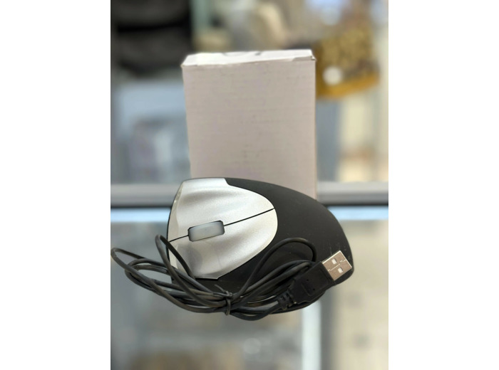 MCL Souris USB optique 1600 DPI MCL Souris USB optique 1600 DPI ergonomique pour gaucher - Noire