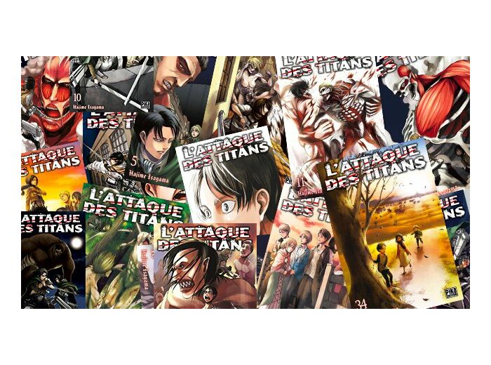 Collection manga intégral Attaque des titans - Tome 1 à 34 (occasion)