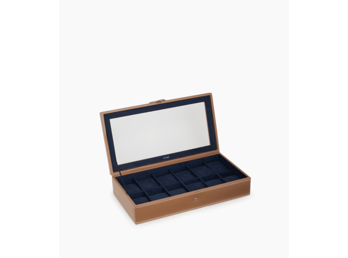 Coffret 12 montres en cuir