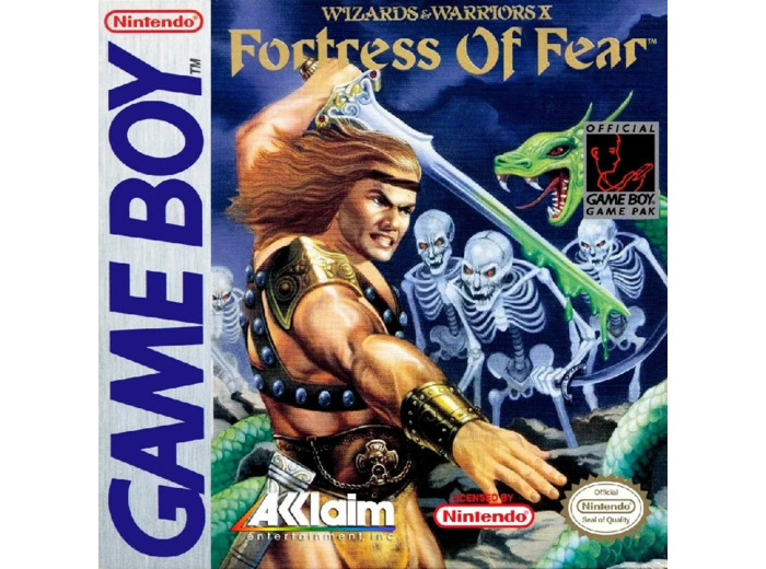 Jeu Gameboy Gb Wizards Warriors x Fortress Of Fear