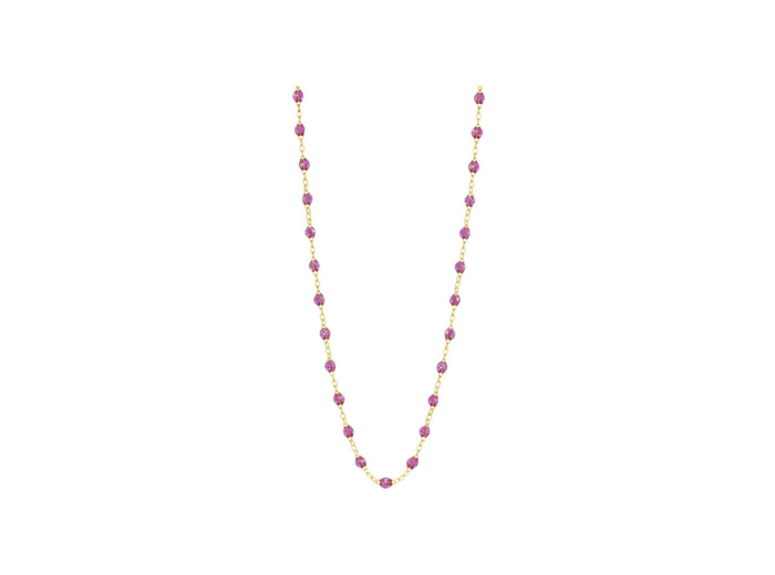 Collier Gigi Clozeau Classique en or jaune et résine galaxy, 42cm