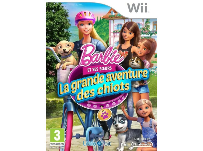Jeu Wii Barbie Et Ses Soeurs - La Grande Aventure Des Chiots Wii
