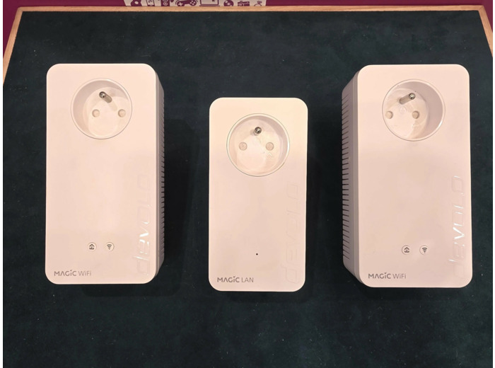 Kit Multiroom 3 adaptateurs CPL Devolo Magic 2 Wifi Next Blanc
