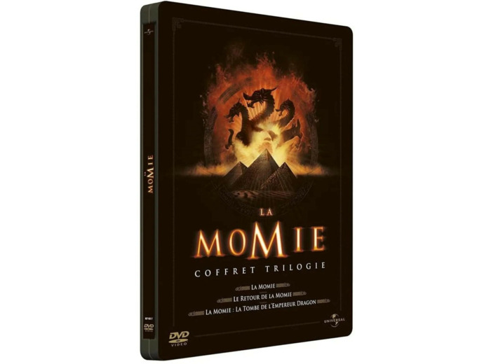Dvd La Momie - La trilogie : La Momie + Le Retour de la momie + La Momie - La tombe de l'Empereur Dragon - Pack Collector boîtier SteelBook