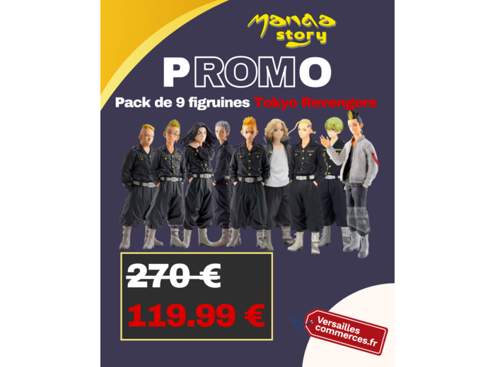 [PROMO] TOKYO REVENGERS - DXF - Pack de 9 figurines Tokyo Revengers