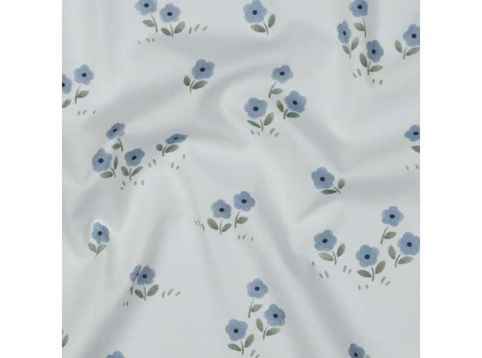 Sélection Coup de coudre - Popeline de Coton Imprimé Fleuri "Vive la France"