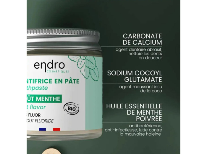 Dentifrice menthe givrée Endro