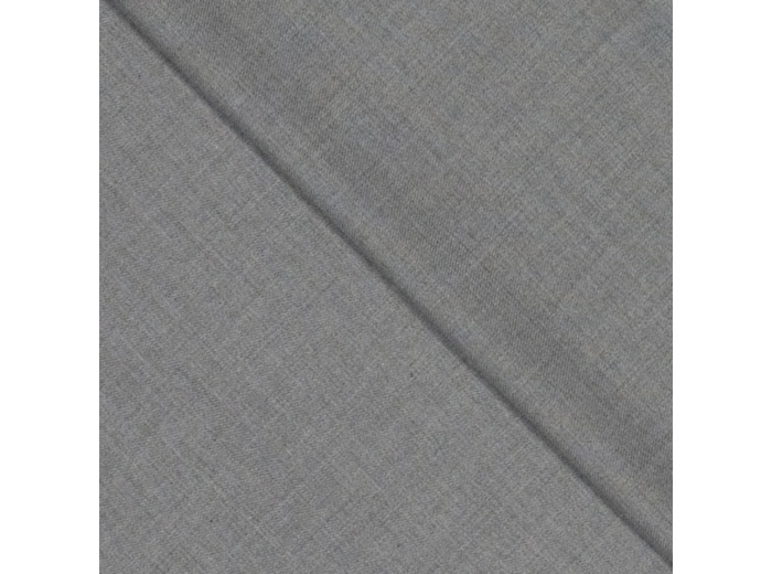 Sélection Coup de Coudre - Tissu Gabardine Souple de Bambou et Polyester Recycle Uni Couleur Gris Argent