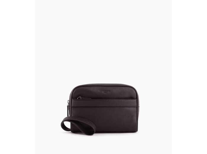 Pochette avec dragonne Charles en cuir grainé