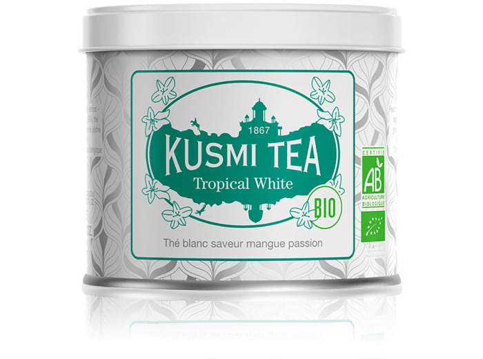 Thés Aromatisés Blancs Tropical White Bio - Boîte métal 90gr