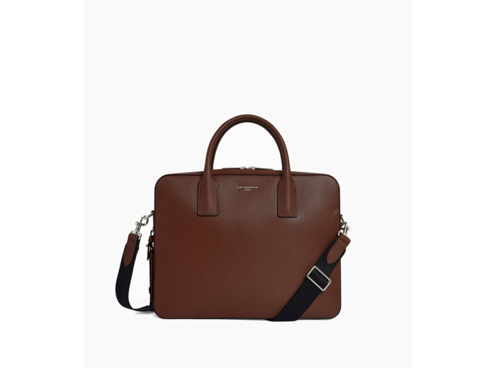 Porte document slim 14" Emile en cuir signature T