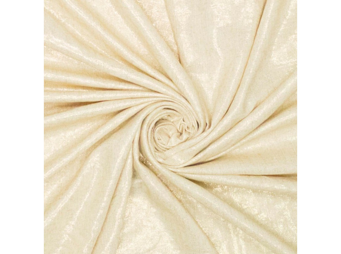 Fibre Mood - Tissu Lin et Viscose  "Mirri" Effet Légèrement Doré