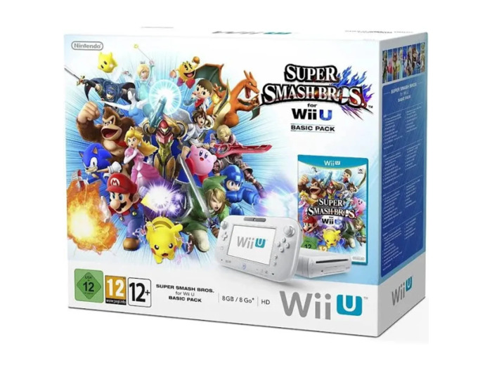 Console Nintendo Wii U 8 Go blanche + Super Smash Bros