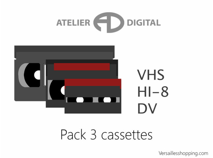 Cassette Vidéo 3 unités