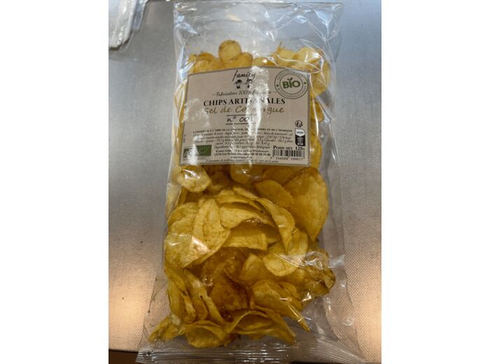 Chips artisanales bio sel de Camargue