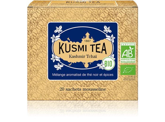 Mélanges Historiques Noirs Kashmir Tchaï bio - Etui 20 sachets mousseline - 40gr